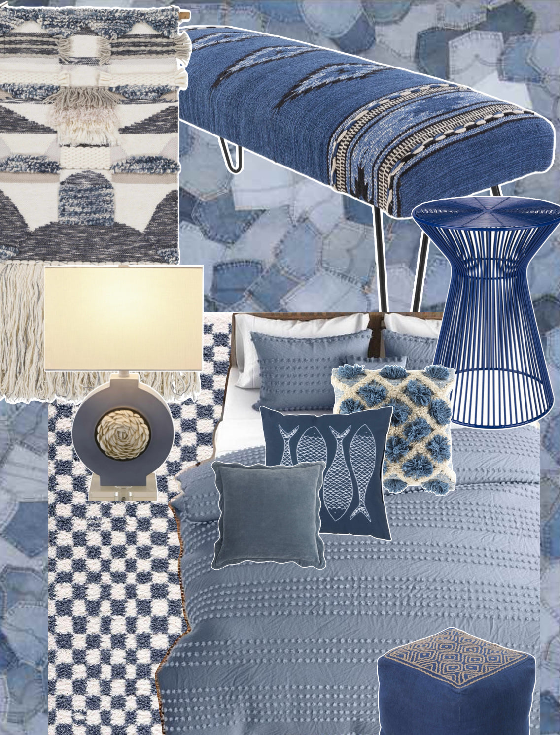 1 Inspiration - Blue Mood Board