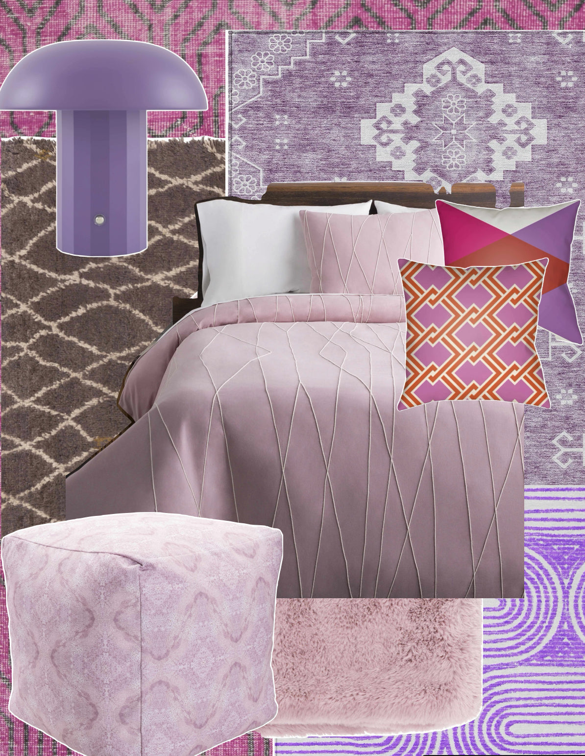 1 Inspiration- Purple Shades Mood Board