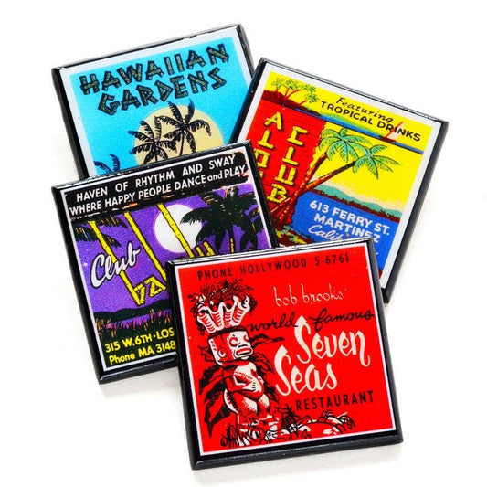 The Tiki Room: Vintage Tiki Lounge Coaster Set-0