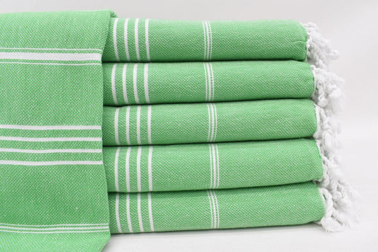 MONACO GREEN TURKISH TOWEL-0