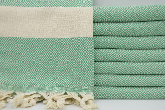 VENICE GREEN TURKISH TOWEL-0
