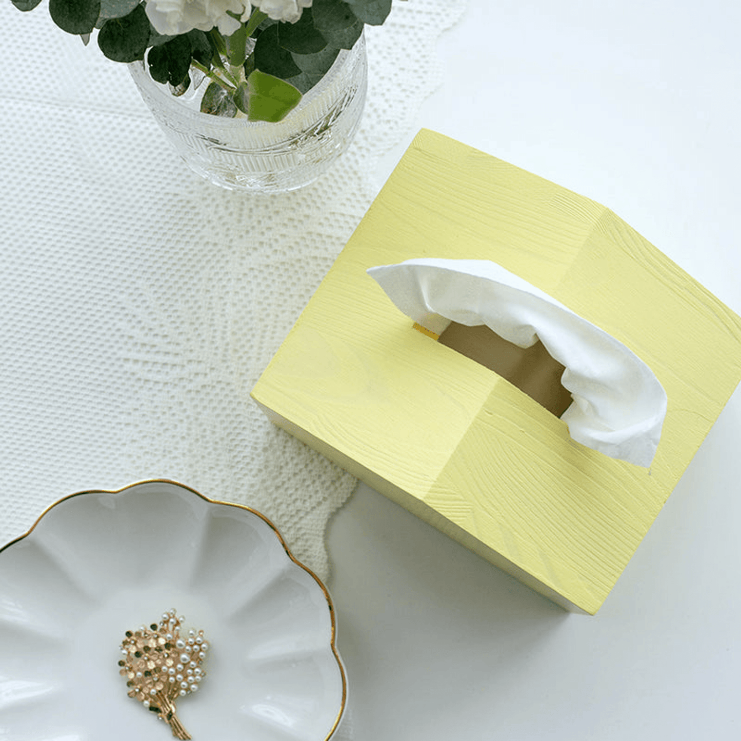 Elegant Wooden Tissue Box Cover-8