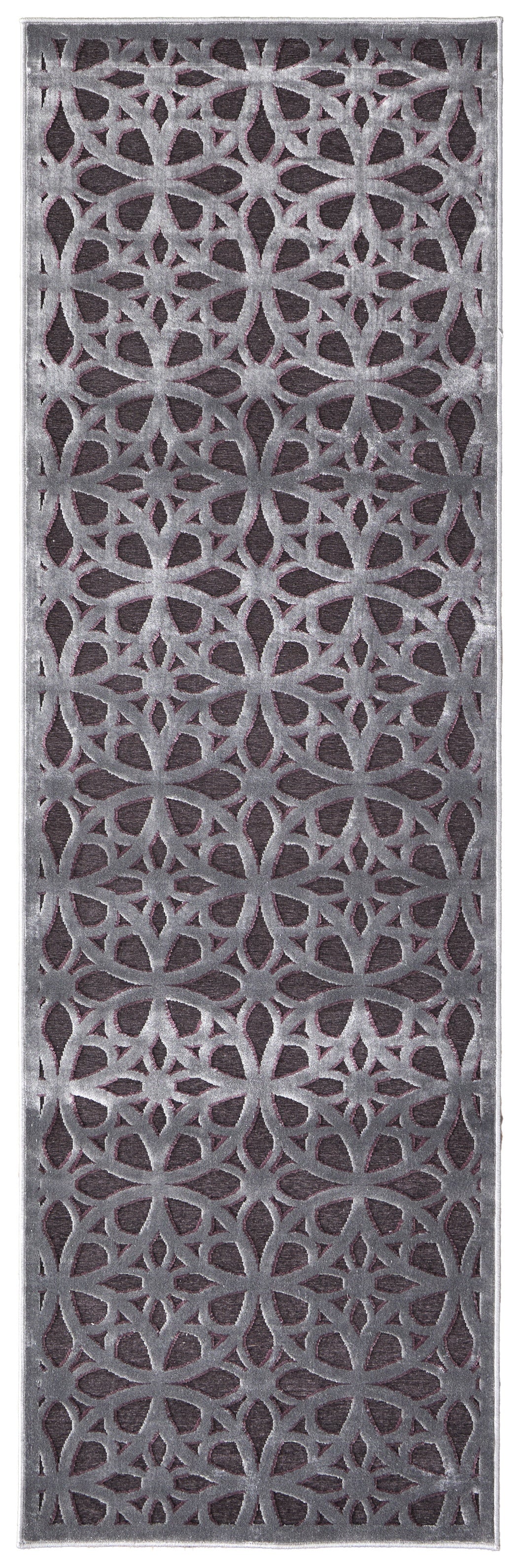 Saphir Rubus Modern Geometric - Gray/Brown/Purple - Clearance-2