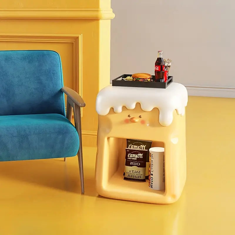 Chic Cheese Duck Bedside Table - Yellow-3