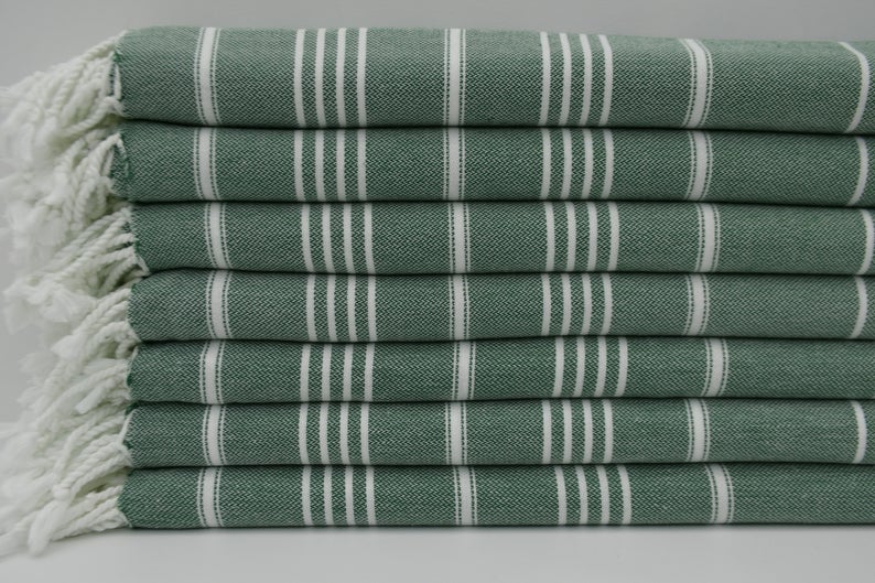 MONACO DARK GREEN TURKISH TOWEL-3