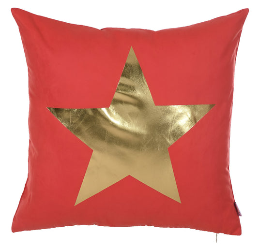 18" Gold Throw Pillow Cover-0