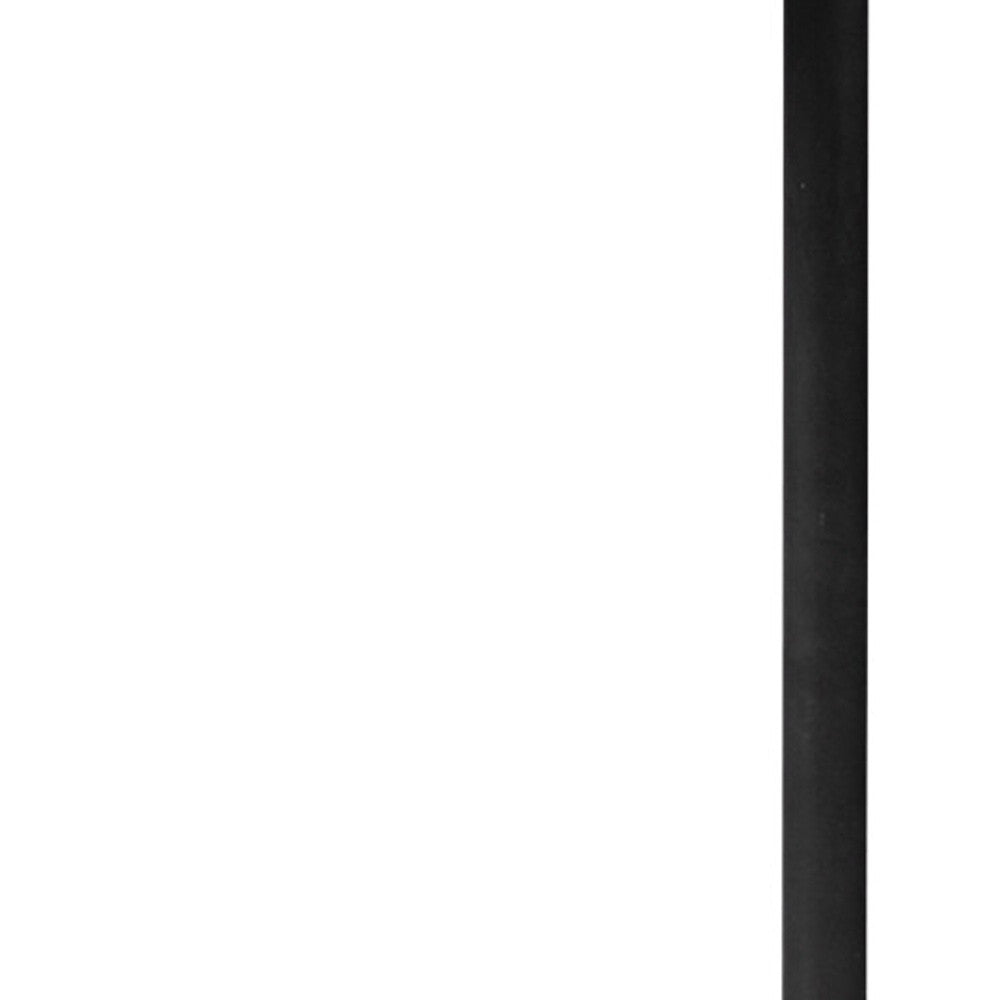 27" Black And White Marble Round End Table-6