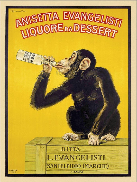 Anisetta Evangelisti Italian Liquor Unframed Print Wall Art-0