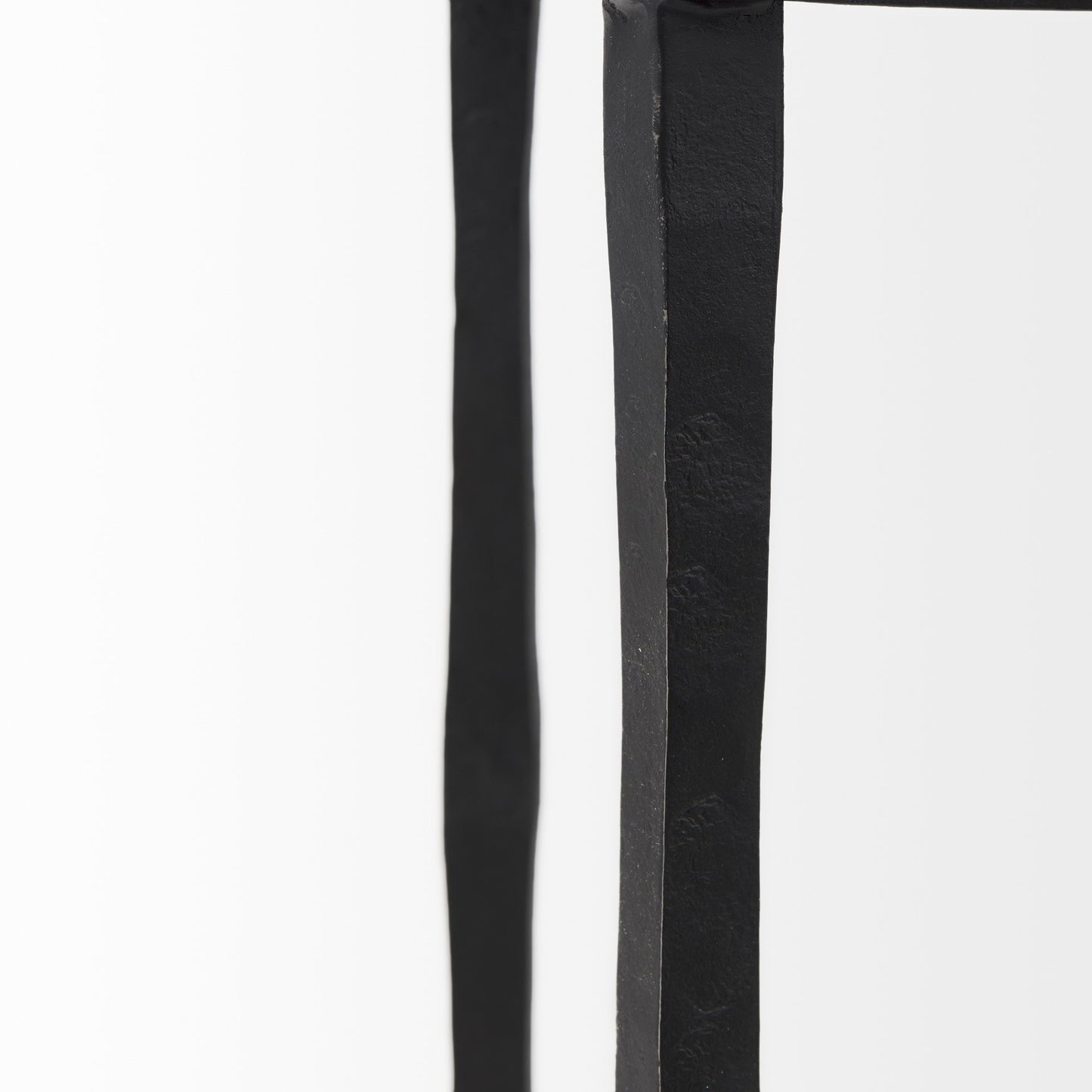 20" Black Iron Round End Table-7