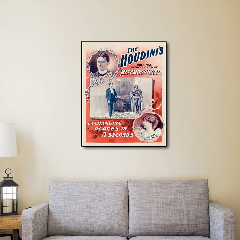 The Houdini's Metamorphosis Vintage Magic Unframed Print Wall Art-3