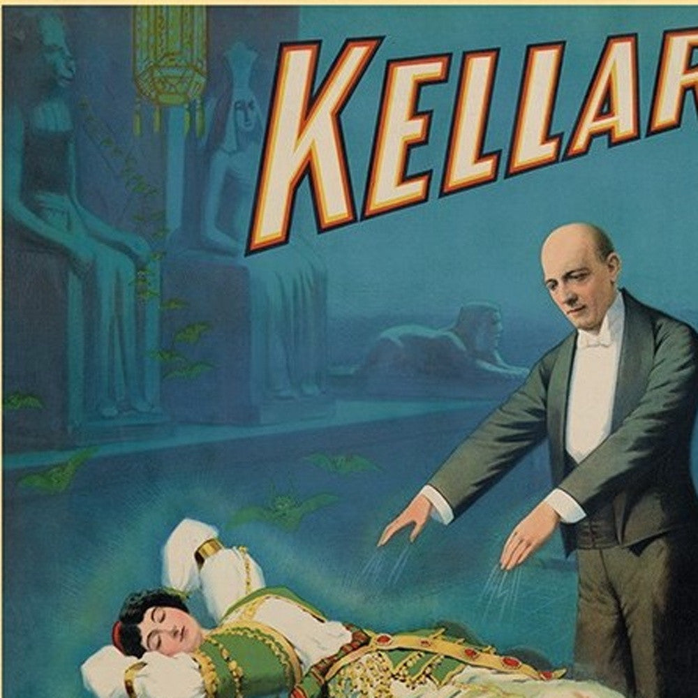 Kellar Levitation Vintage Magic Unframed Print Wall Art-3