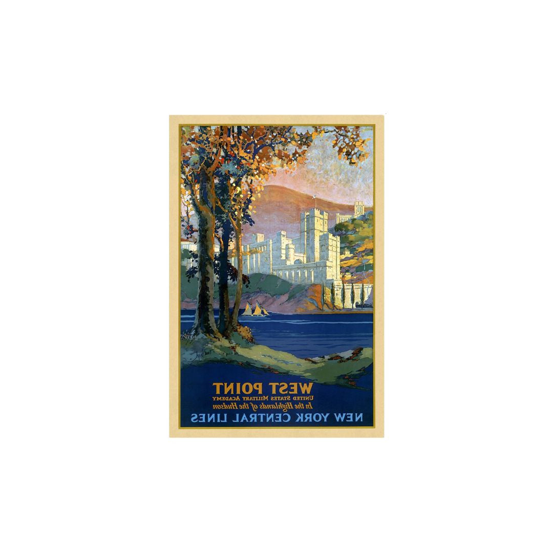 West Point New York Vintage Travel Unframed Print Wall Art-2