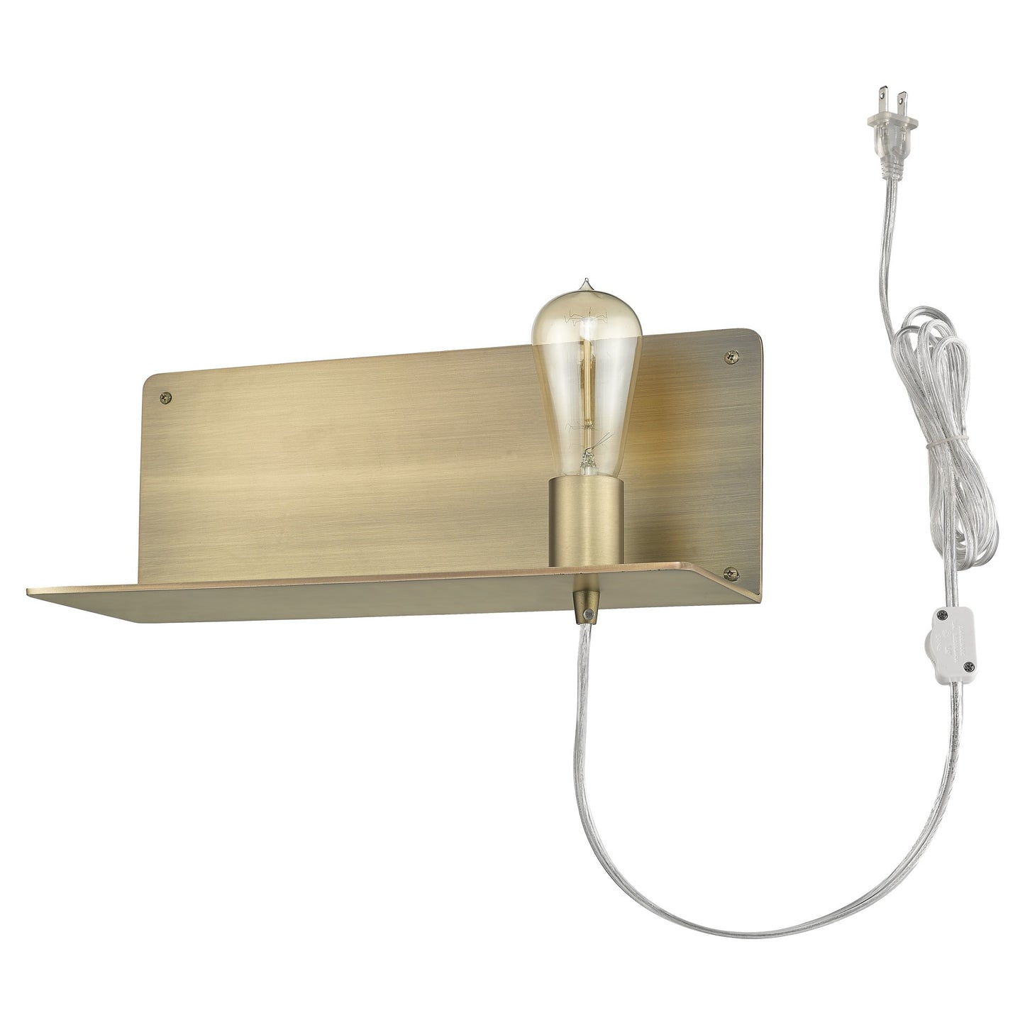 Dull Gold Shelf Wall Light-8