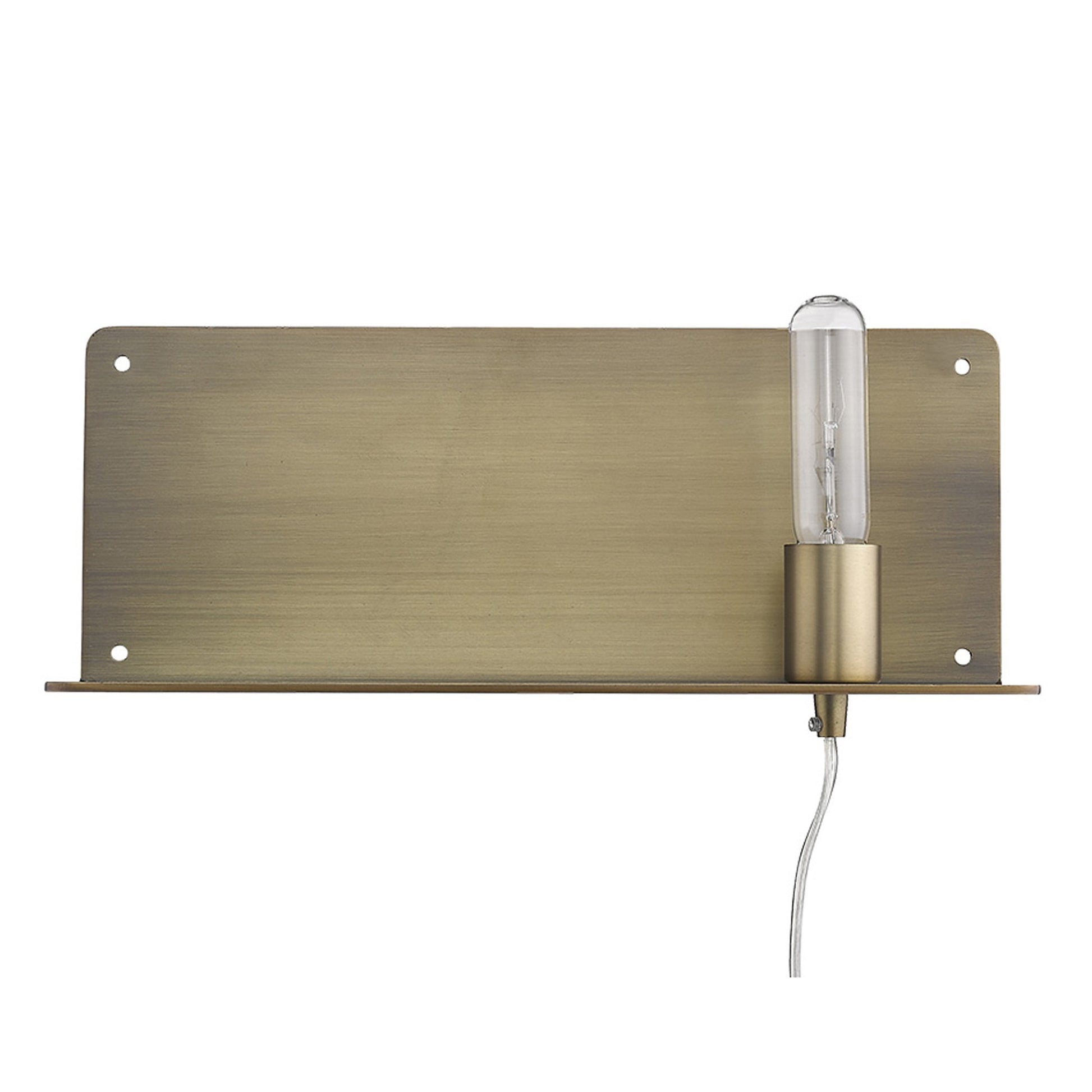 Dull Gold Shelf Wall Light-3