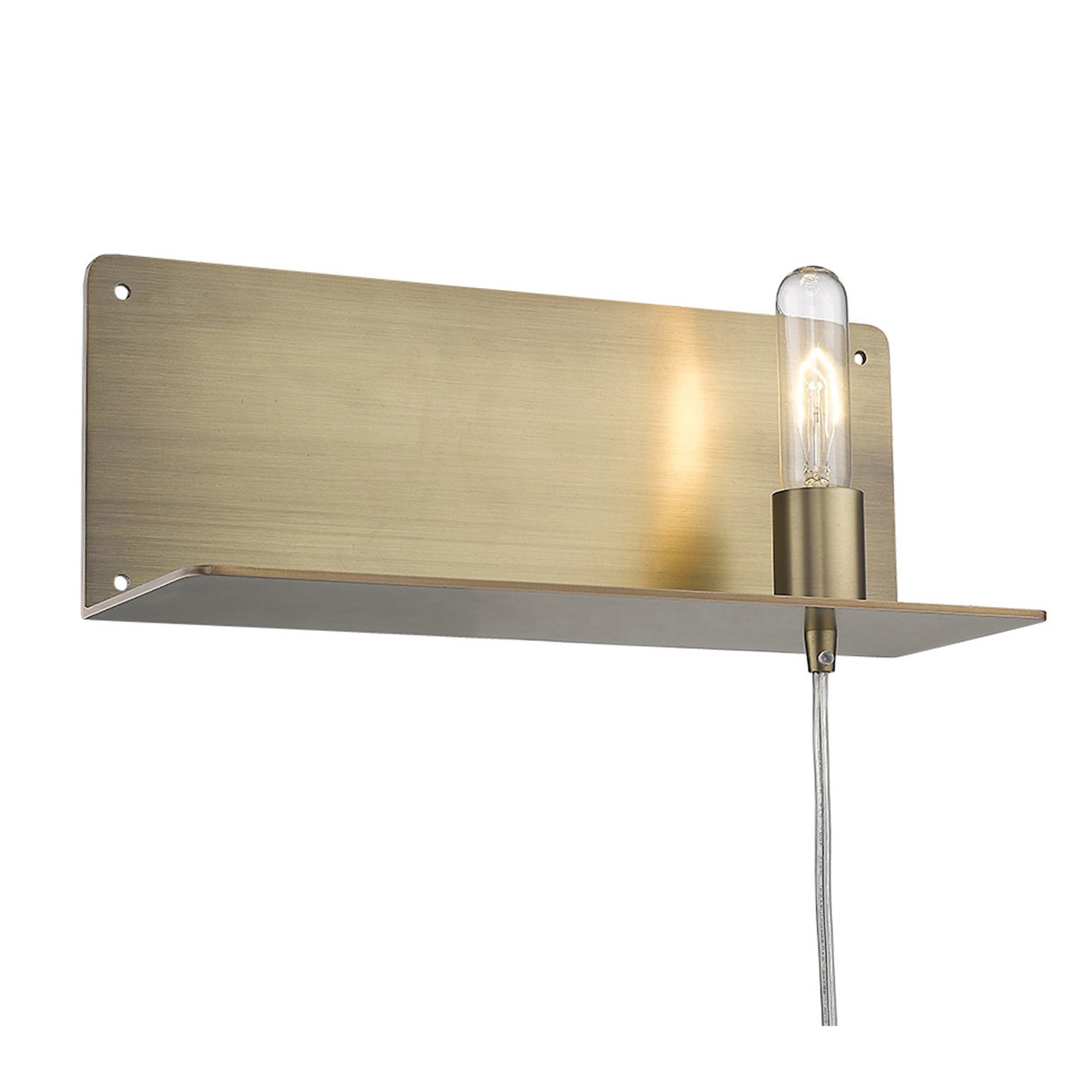 Dull Gold Shelf Wall Light-4