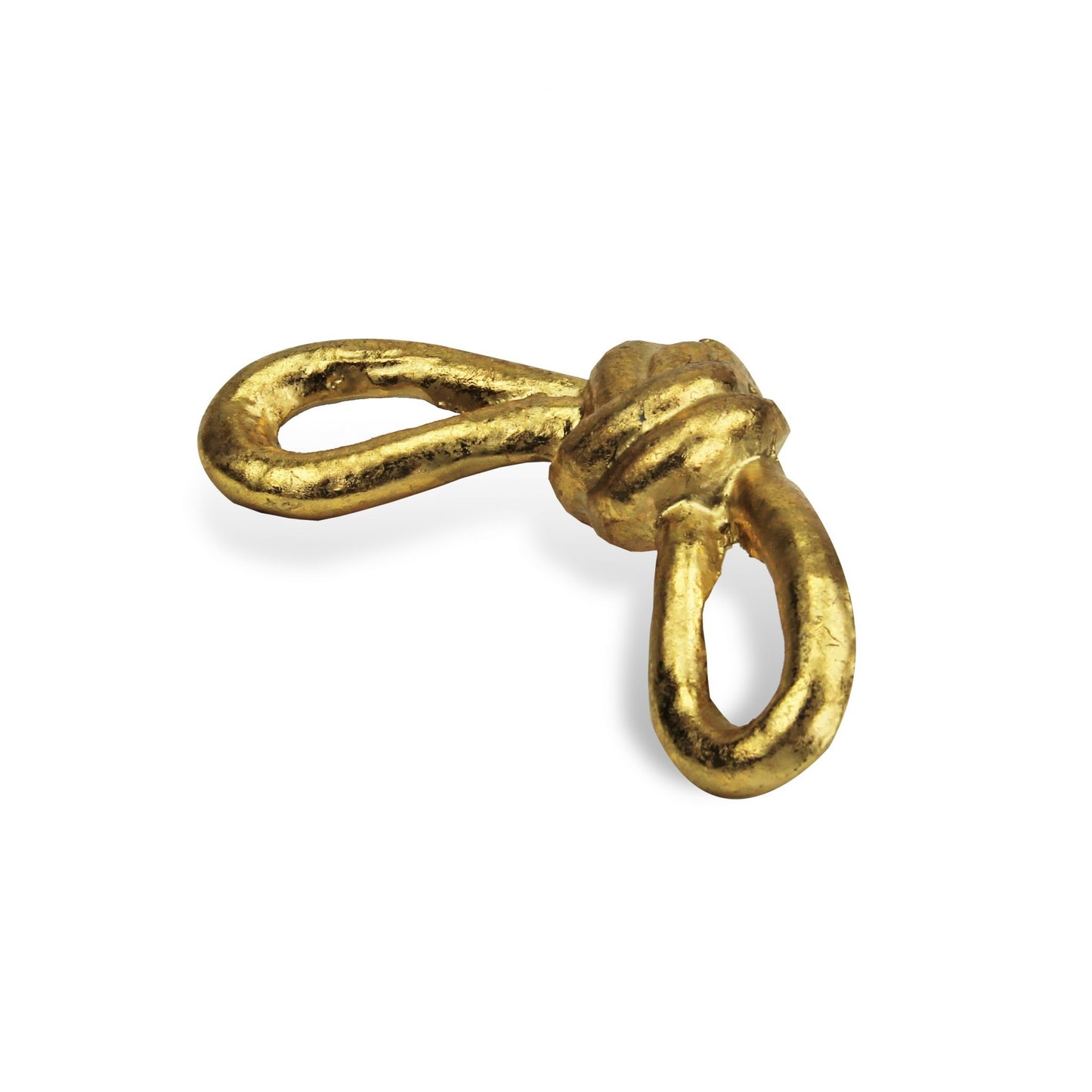 6" Gold Rustic Cast Iron Knot Tabletop Sculpture-1