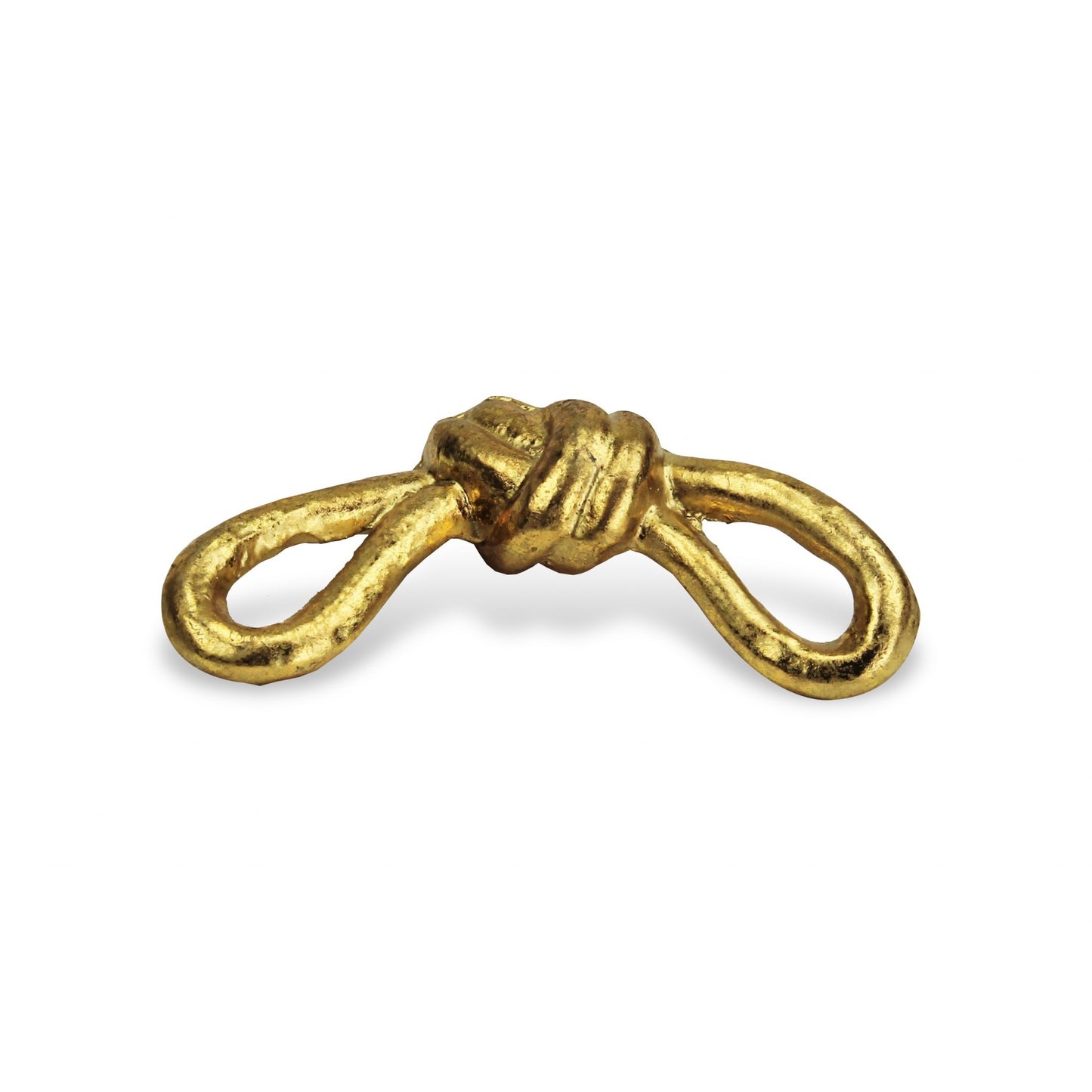 6" Gold Rustic Cast Iron Knot Tabletop Sculpture-3