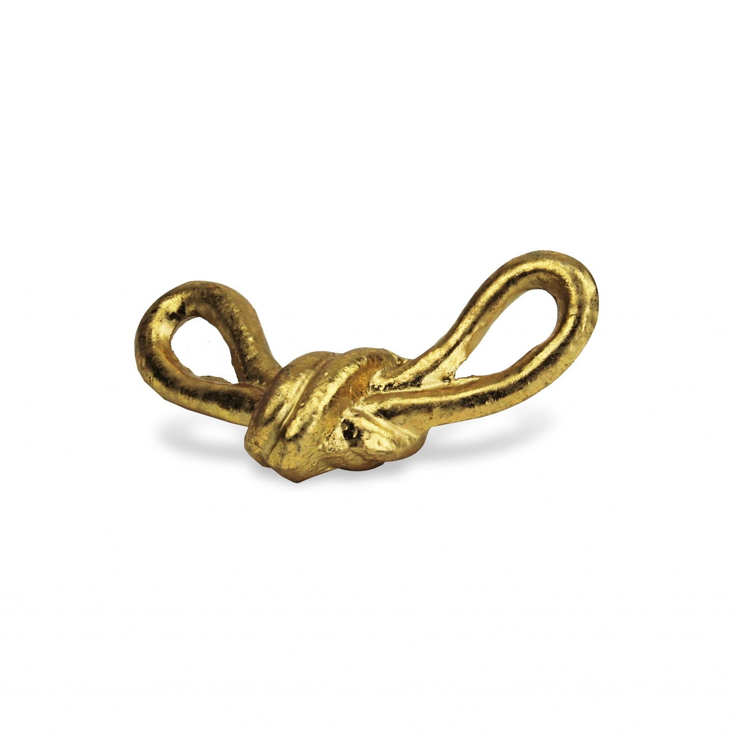6" Gold Rustic Cast Iron Knot Tabletop Sculpture-4