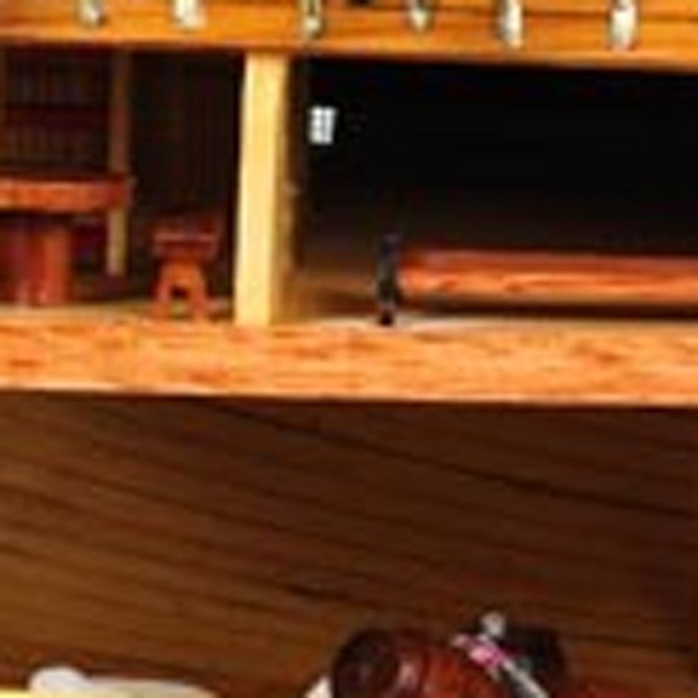 34" Wood Brown Solid Wood Hand Painted HMS Endeavour 1768 Open Hull Model Boat-4