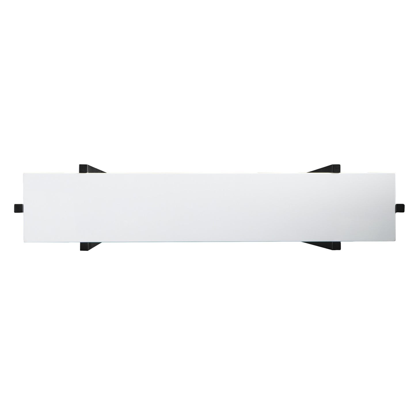 36" White and Black Frame Console Table-1