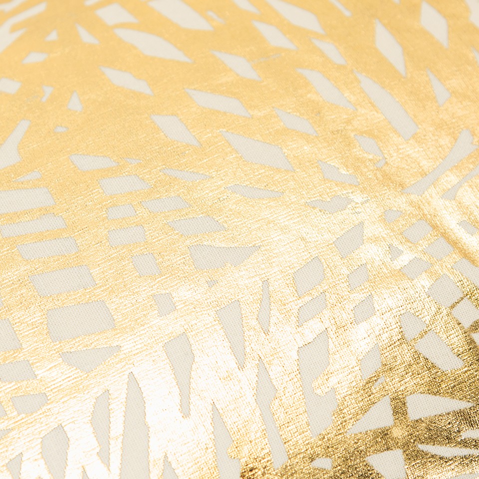 Gold Foil Etched Pattern Lumbar Pillow-6