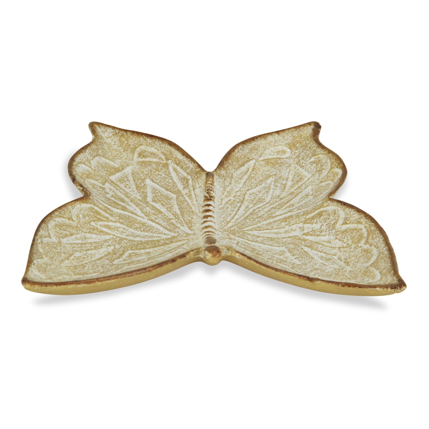 9" Gold Novelty Metal Handmade Tray-2