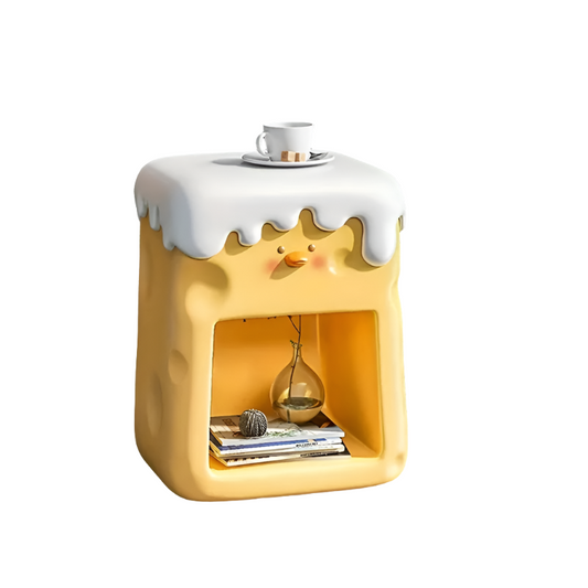 Chic Cheese Duck Bedside Table - Yellow-0