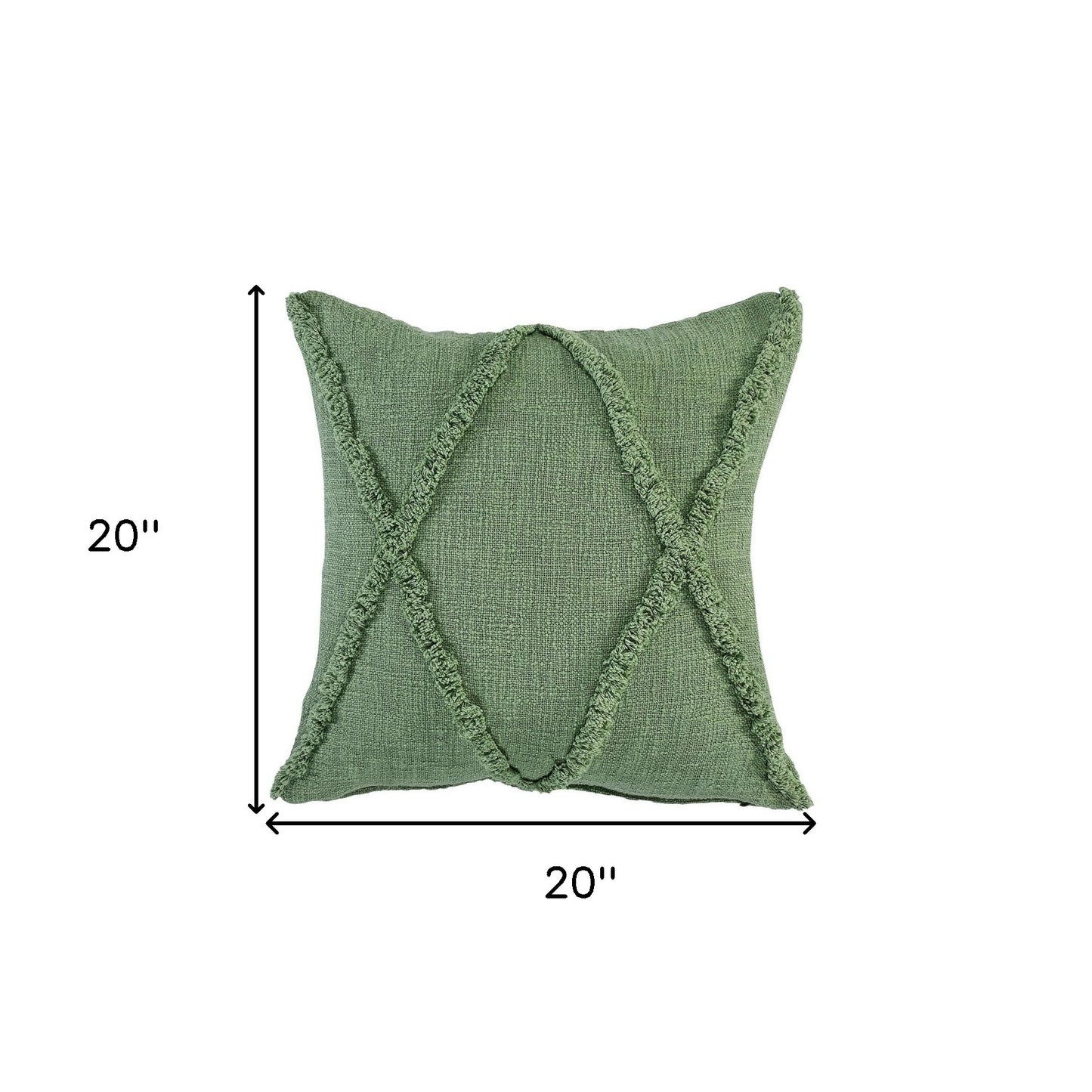 20" Forest Green Throw Pillow-6
