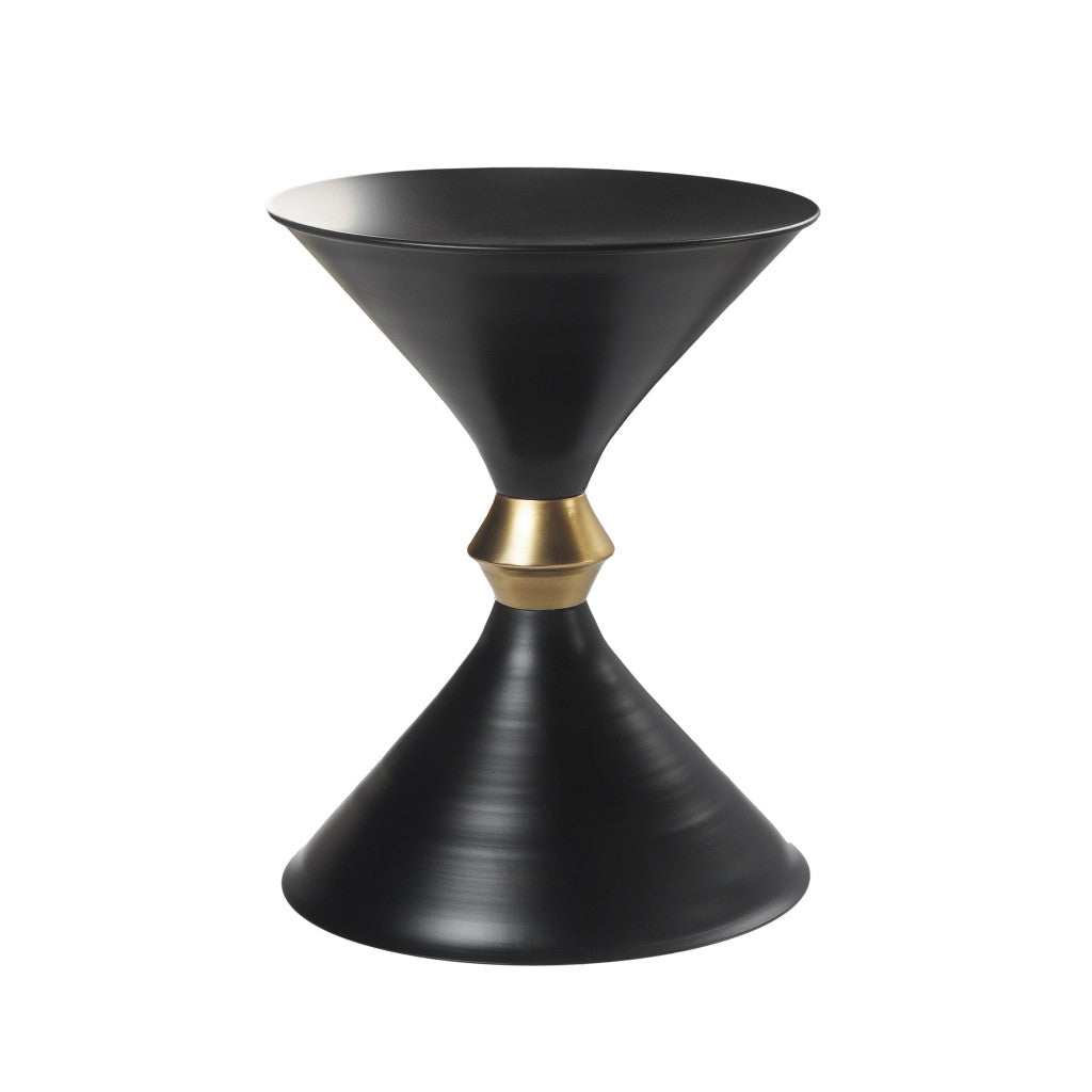 18" Black Iron End Table-0