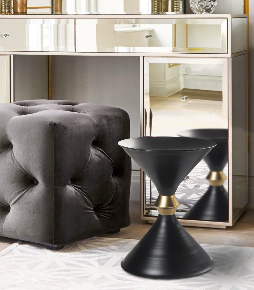 18" Black Iron End Table-8