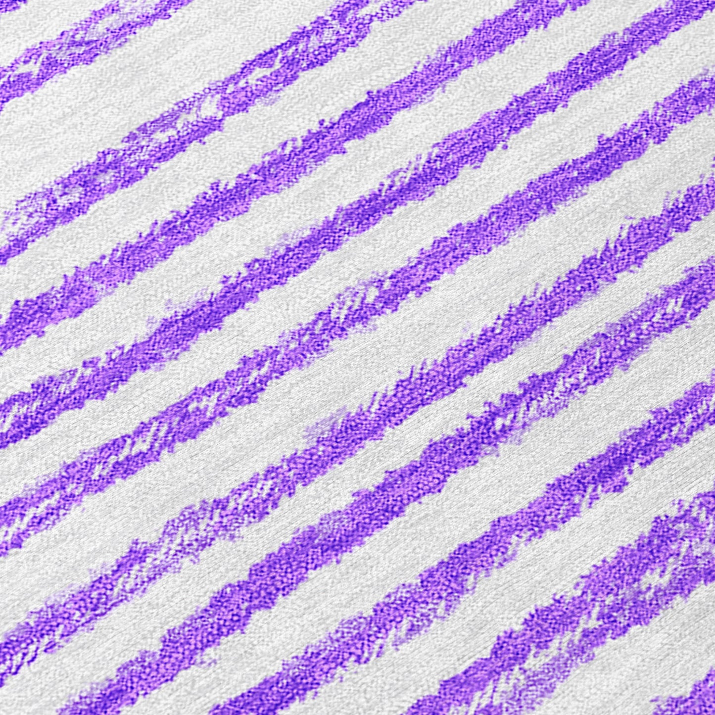 8' Runner Purple and White Abstract Washable Non Skid Indoor Outdoor Runner Rug-7