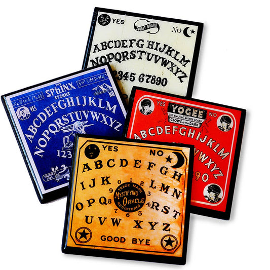 Summon Some Spirits: Spooky Spirit Board Drink Coaster Set-0