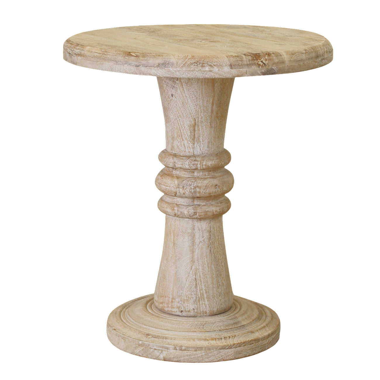 28" Brown Solid Wood End Table-1