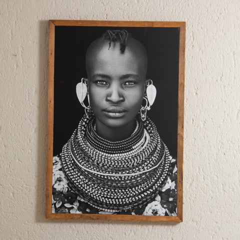 KANA-11 Turkana Woman Framed Canvas | Lake Turkana, Kenya-0