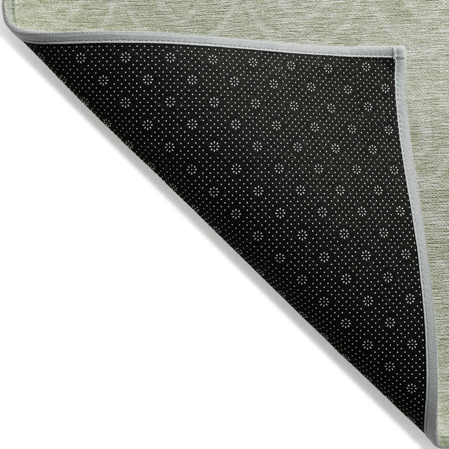 5' X 8' Mint Green Geometric Washable Indoor Outdoor Area Rug-3