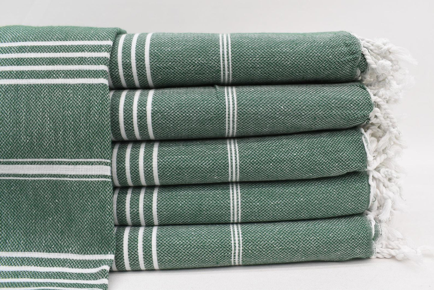 MONACO DARK GREEN TURKISH TOWEL-2