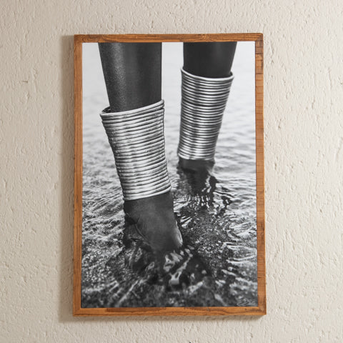 Gola_28 Mucubal Woman Ankle Adornments  Framed Canvas | Virei, Angola-0