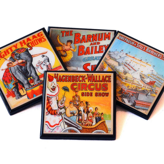 Circus Poster Coaster Set-0