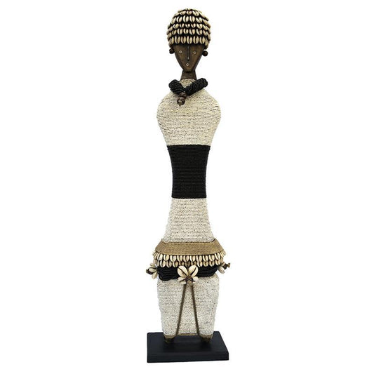 Beaded Namji Doll 12 Black and White-0
