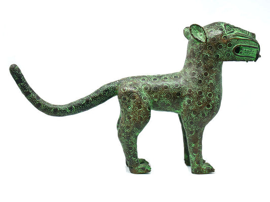 Large Benin Bronze Leopard 02-0
