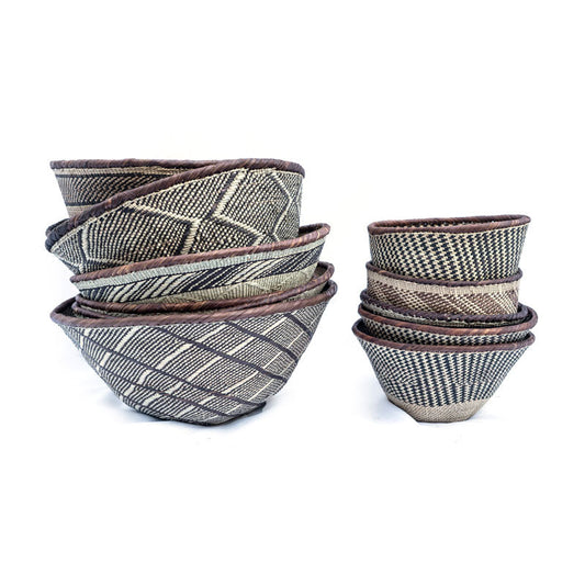 Tonga Pattern Bowl Basket | Shallow-0
