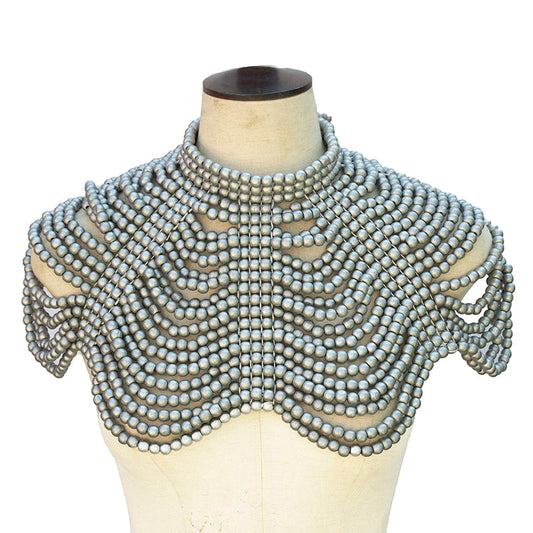 Byera Wood Beaded Necklace 03-0