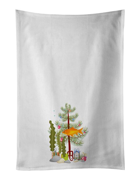 Goldfish Common Merry Christmas Kitchen Towel Set of 2-0