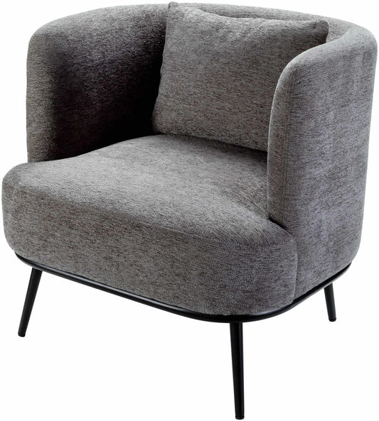 Courtisols Modern Curved Gray Accent Chair-0
