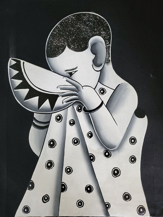 Calabash Child Painting 01 Unframed-0