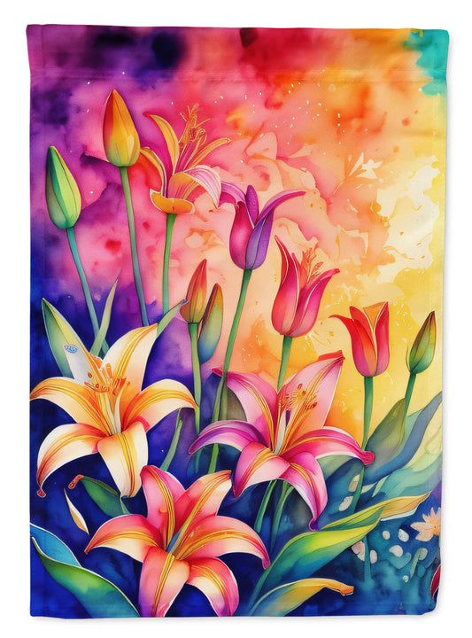 Lilies in Color Garden Flag-0
