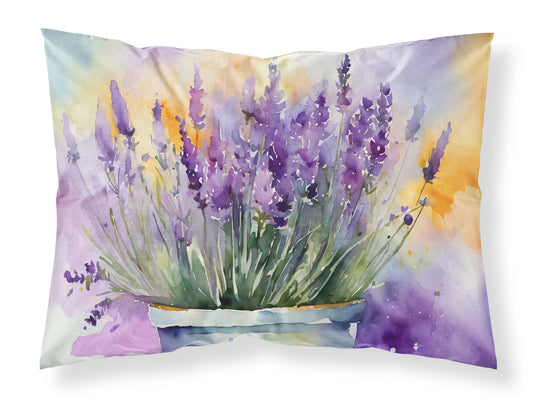 Lavender in Watercolor Standard Pillowcase-0