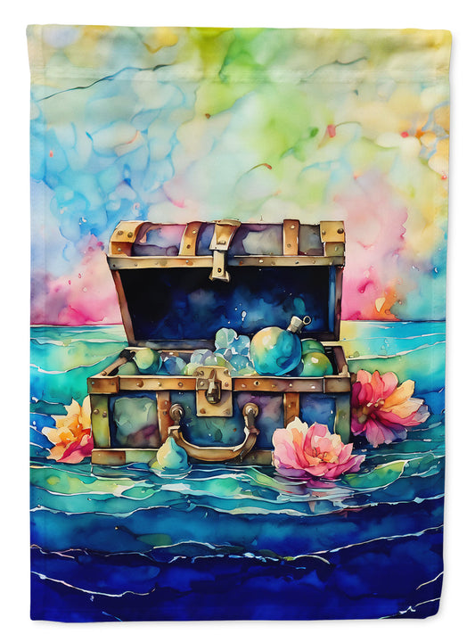 Treasure Chest Garden Flag-0
