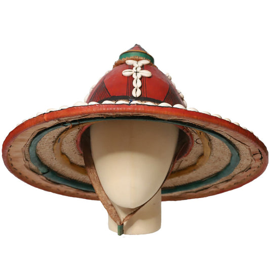 Fulani Hat with Cowrie Shells-0