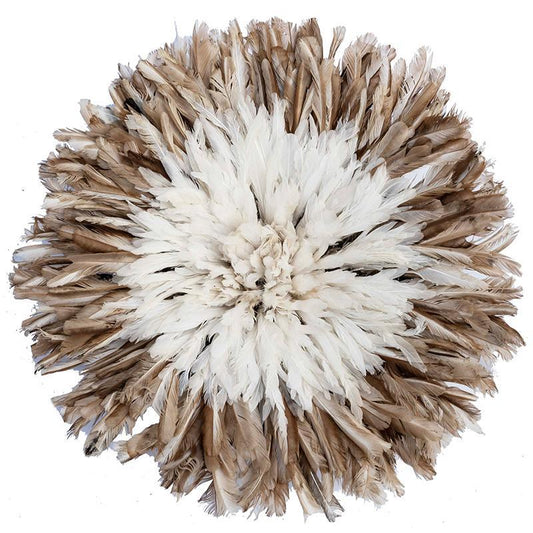 Juju Hat with Light Brown Edge (Bamileke Headdress)-0